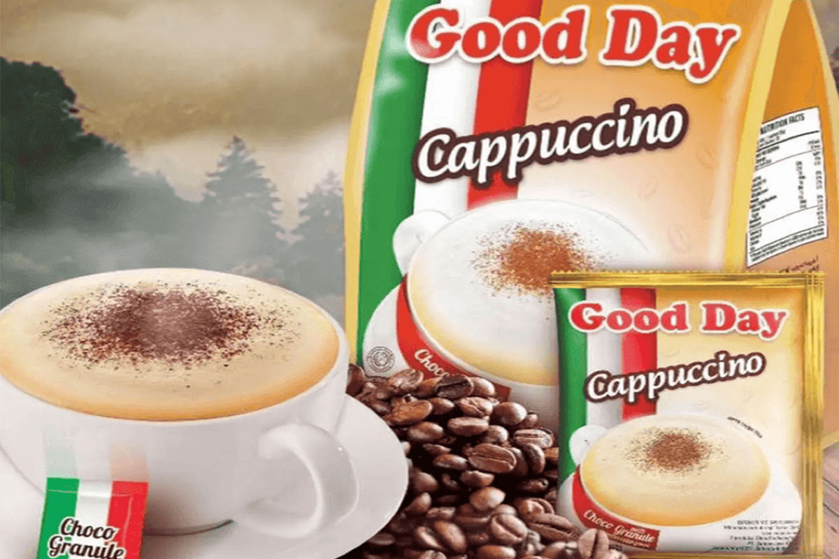 کاپوچینو فوری 30 عددی همراه با پودر شکلات گوددی Good Day