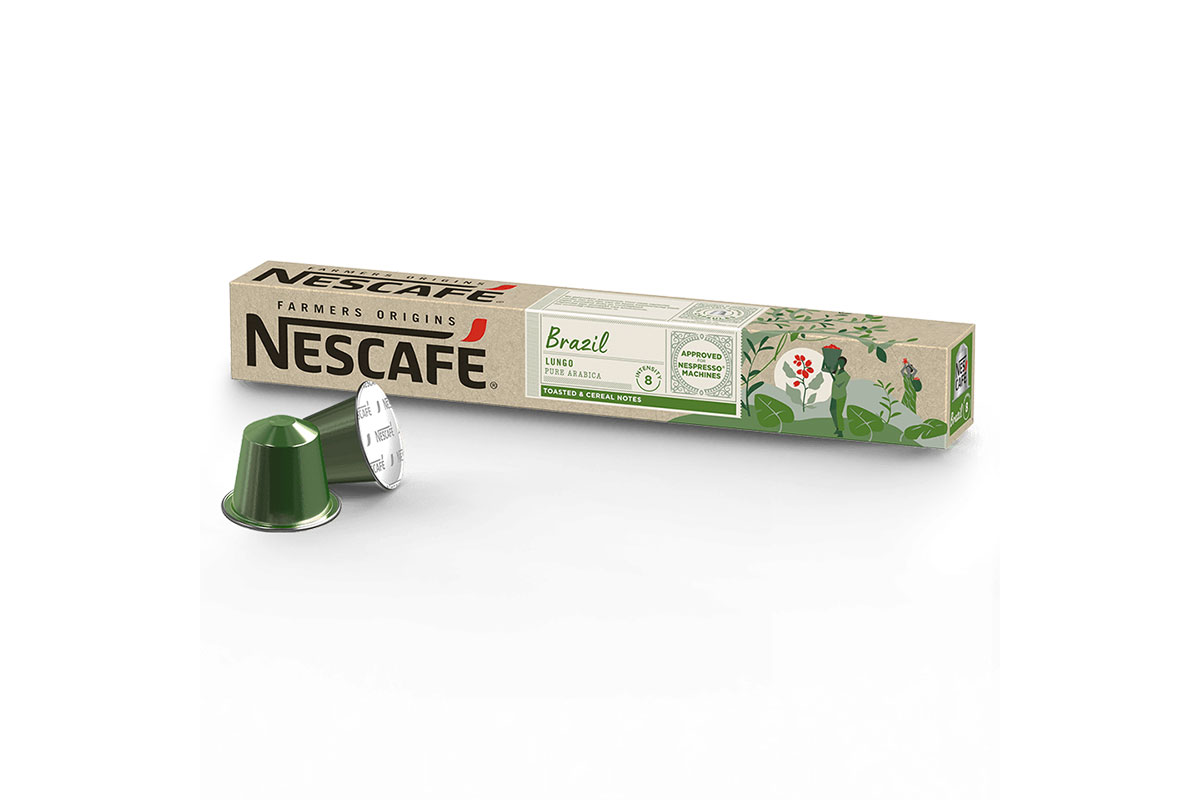 کپسول قهوه نسپرسو مدل برزیل لانگو Nescafe