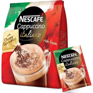 کاپوچینو ایتالیانو به همراه پودر مخلوط کاکائو نسکافه 20 عددی