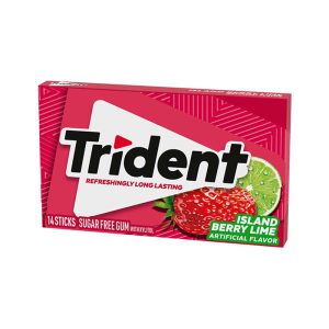 آدامس بدون شکر توت فرنگی و لیمو تریدنت