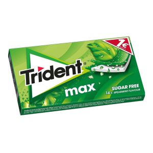 آدامس بدون شکر تریدنت max با طعم نعنا - تکی